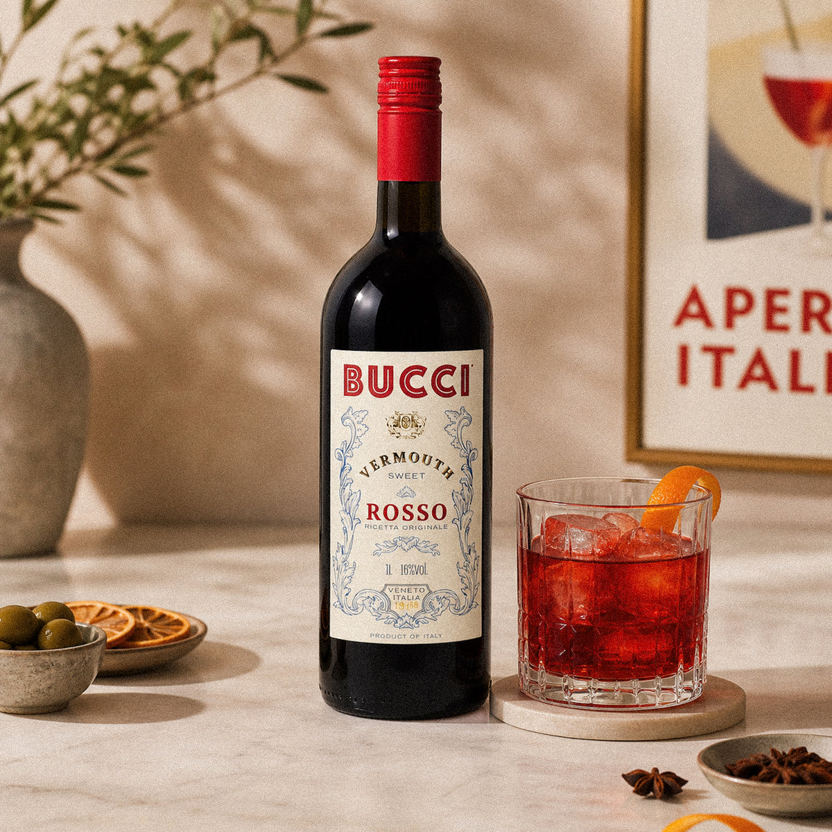BUCCI Vermouth Rosso, 16%, 1L