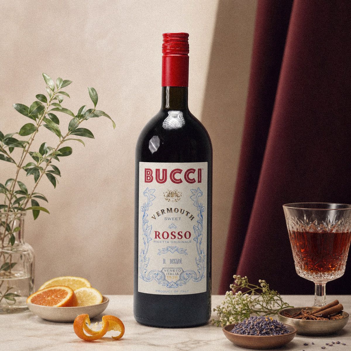 BUCCI Vermouth Rosso, 16%, 1L-3