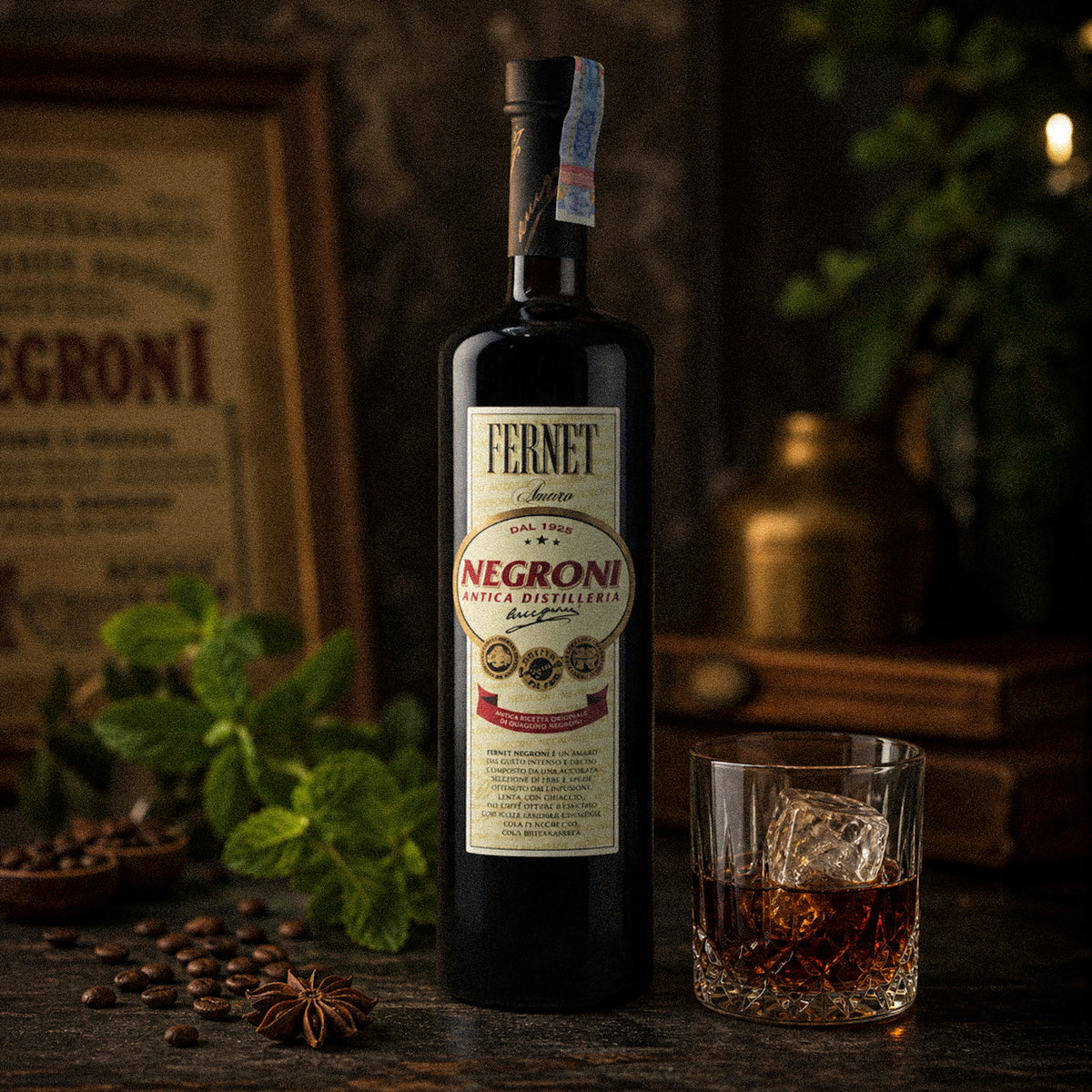 Fernet Negroni Antica, 39% ABV, 0.7L-3