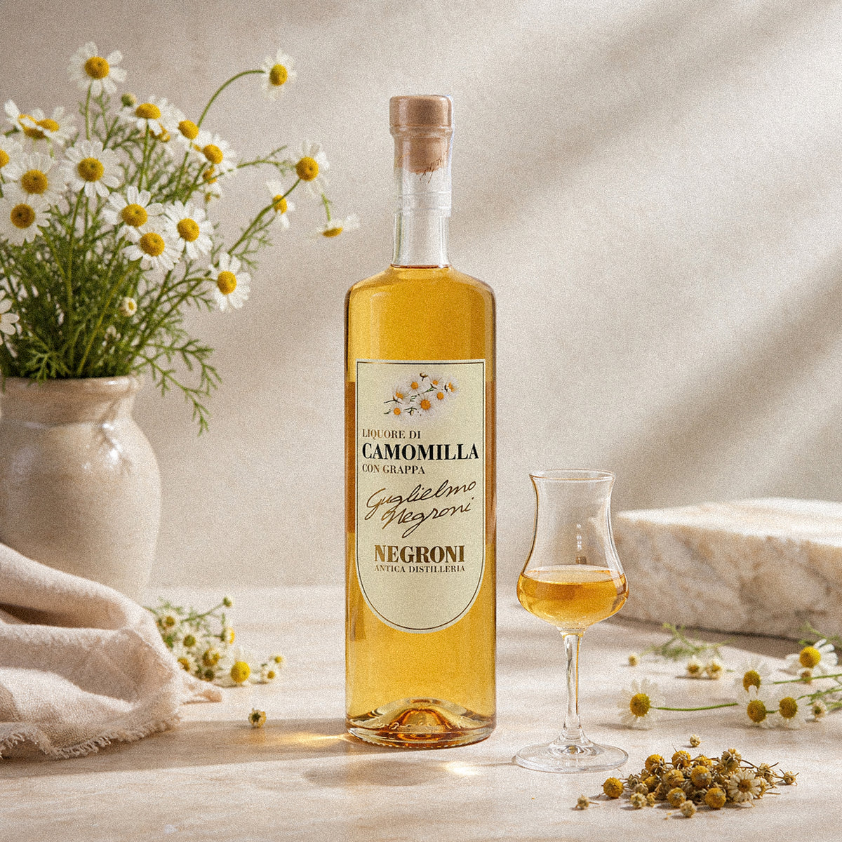Liquore di Camomilla con Grappa Negroni, 32%, 0.7L-zoom-3