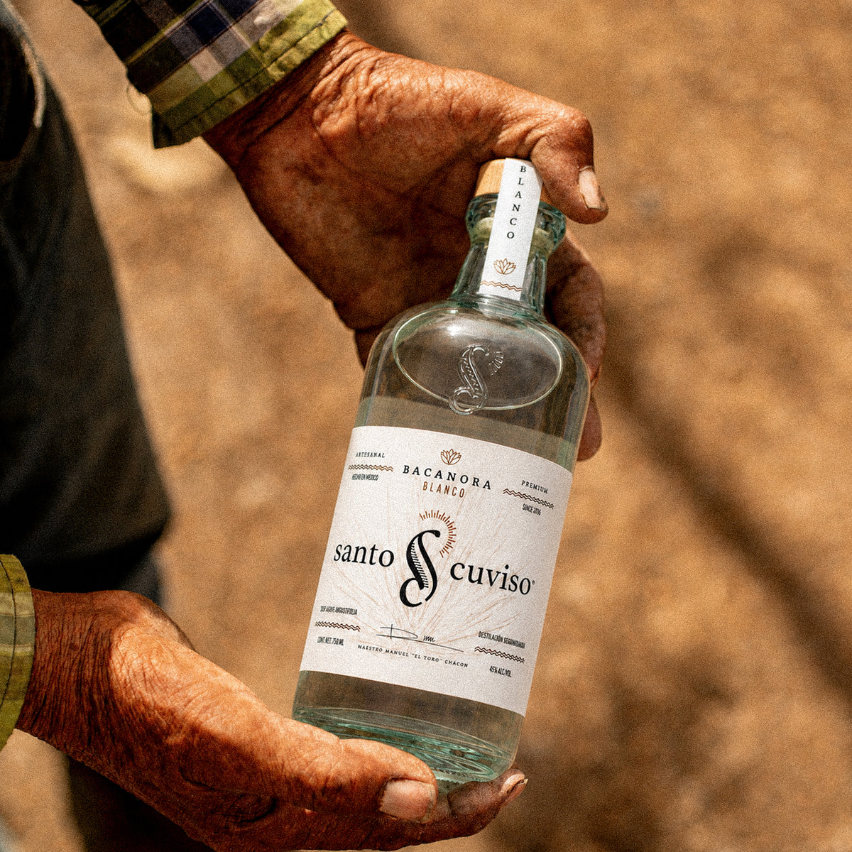 Santo Cuviso Bacanora Blanco, 45% ABV, 0.5L-3