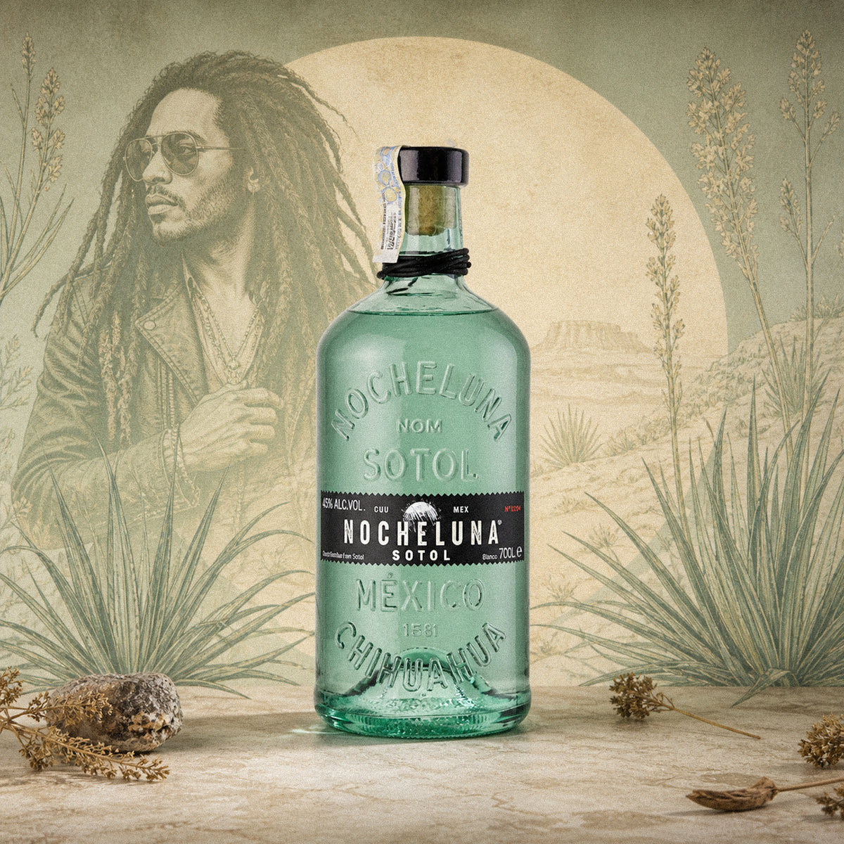 Nocheluna 100% Sotol by Lenny Kravitz, 43%, 0.7L-zoom-2