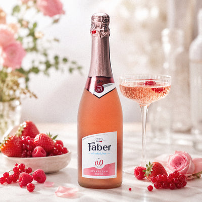 Faber Sparkling Zero Rosé Wine, 0.75L-zoom-