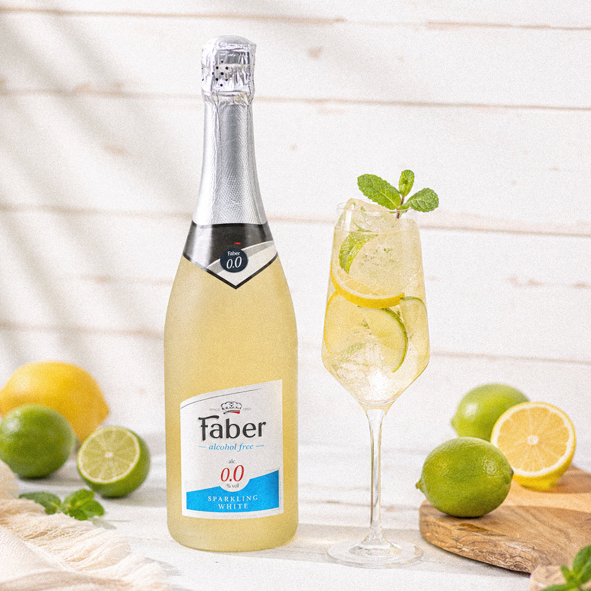 Faber Sparkling Zero White Wine, 0.75L-3