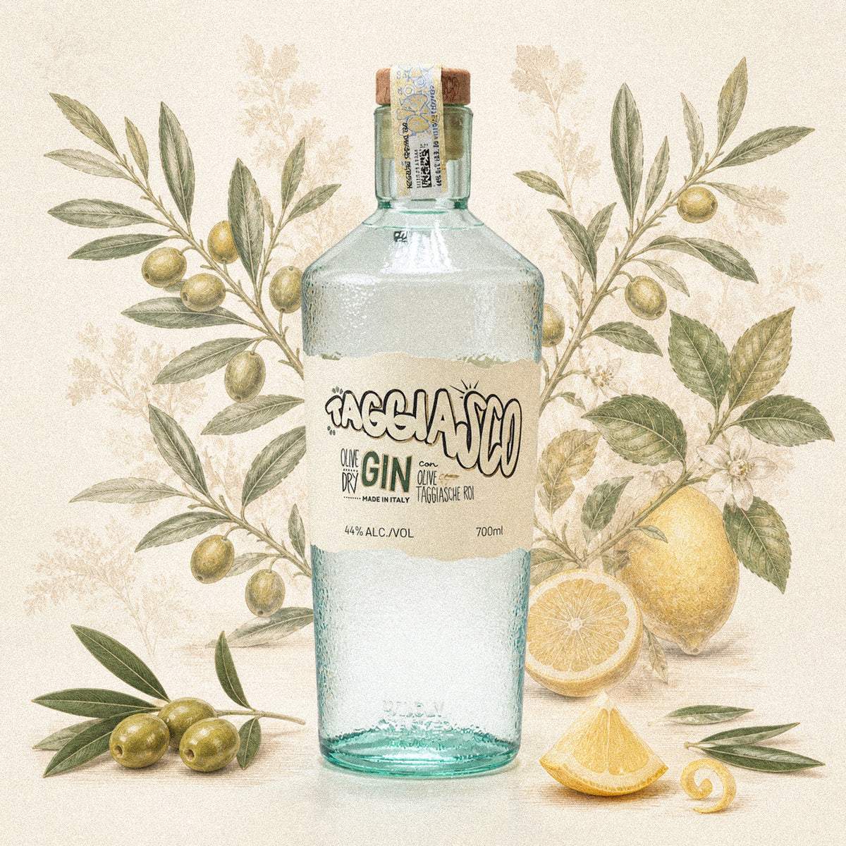 Taggiasco Extravirgin Olive Gin, 44%, 0.7L-zoom-2